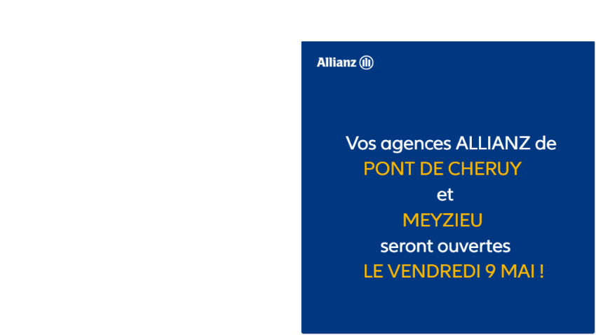 Nous restons disponibles !  de l'agence  Allianz PONT DE CHERUY - Christian TORRES