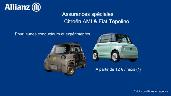 ASSURANCES FIAT TOPOLINO & CITROËN AMI de l'agence  Allianz GUERANDE - Alexandre MIGNOT
