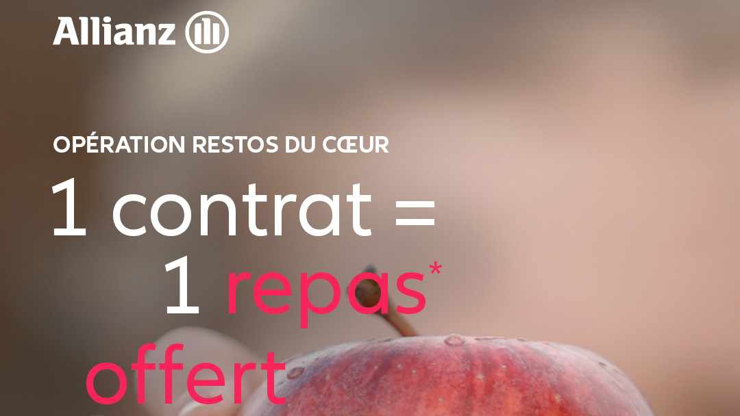 Allianz s'engage aux cotés des Restaurants du Coeur  de l'agence  Allianz AIX BRIAND EXPERT - Lea CHARRIERE